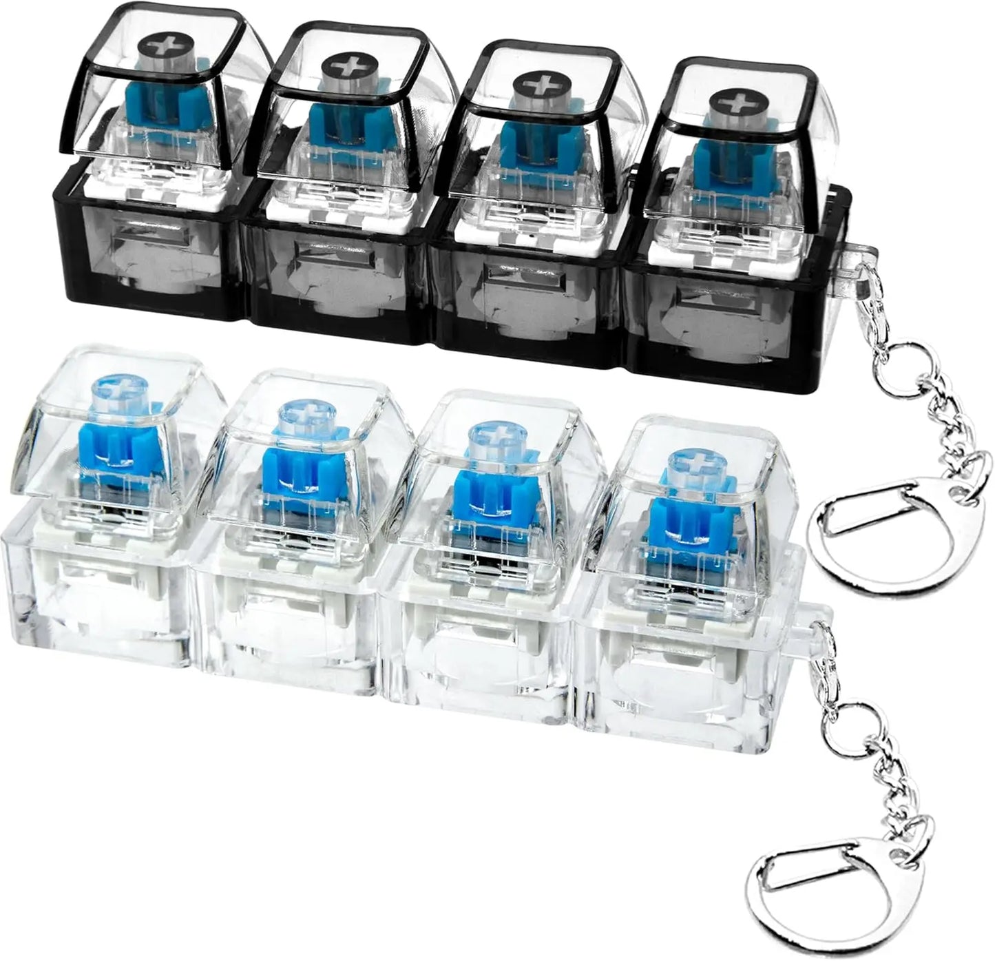 💥Mini Tastiera Meccanica Portachiavi 4 Tasti – Gadget Antistress