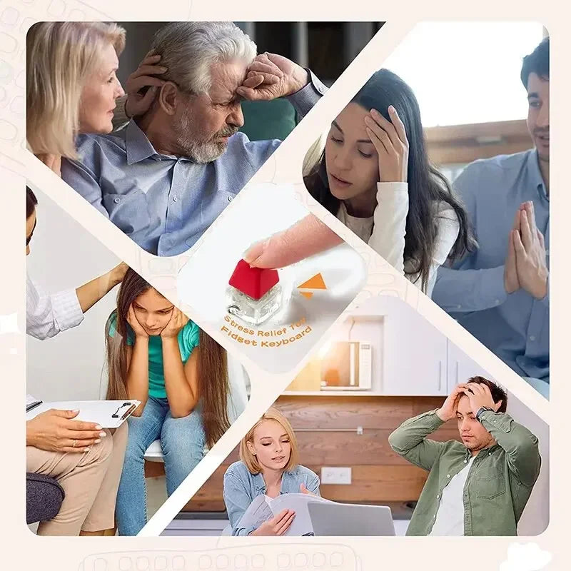 ClickBoard™ Tasti meccanici singoli – Antistress Meccanico Portachiavi