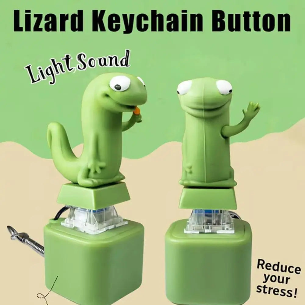 ClickBoard™ Lizard Clicker – Portachiavi Antistress Sonoro Ricaricabile
